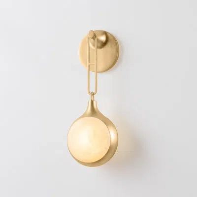 Corbett Lighting Riviere 1 Light Integrated Led Wall Sconce By Noz Nozawa For  In Gold