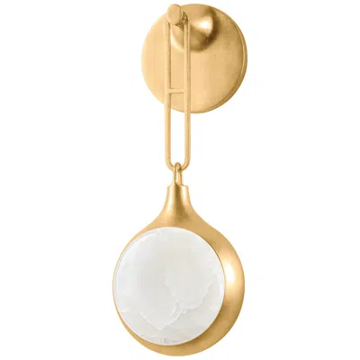 Corbett Lighting  Riviere 6" 1 Lt. Vintage Gold Leaf Wall Sconce