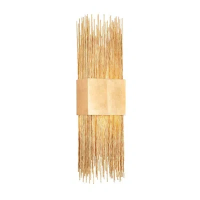 Corbett Lighting Sabine 2 Light Wall Sconce In Vintage Gold Leaf