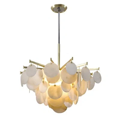Corbett Lighting Serenity 1 Light Chandelier In Gold Leaf