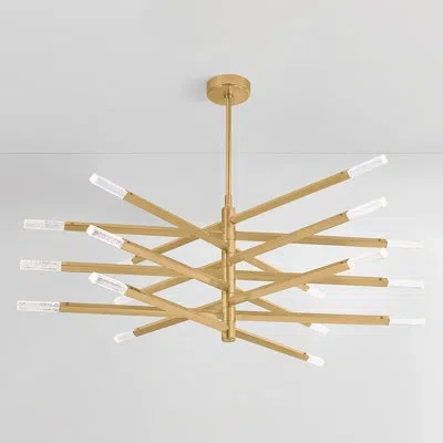 Corbett Lighting Strasbourg Chandelier In Vintage Brass