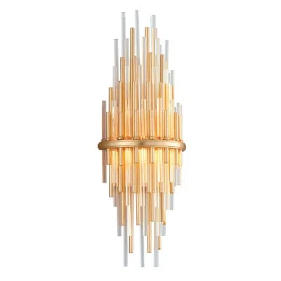 Corbett Lighting Theory 1 Light Wall Sconce In Stainless Steel;clear,transparent Glass
