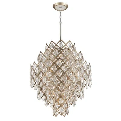 Corbett Lighting Tiara 11-light Unique / Statement Geometric Chandelier In Vienna Bronze