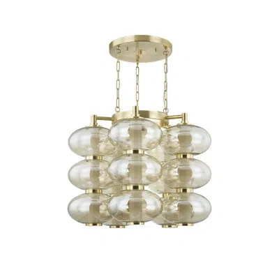 Corbett Lighting Toulouse Chandelier In Vintage Brass