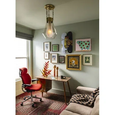 Corbett Lighting Tragus 1 Light Pendant By Noz Nozawa For  In Gold