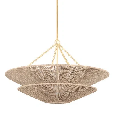 Corbett Lighting Tropea 8 Light Chandelier In Gold Leaf