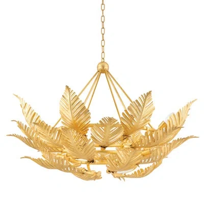 Corbett Lighting Tropicale Chandelier By Martyn Lawrence Bullard In Gold Leaf