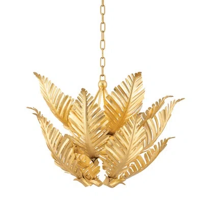 Corbett Lighting Tropicale Pendant By Martyn Lawrence Bullard In Gold Leaf