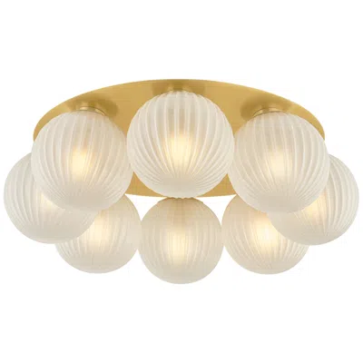 Corbett Lighting Vernazza Flush Mount Vintage Polished Brass
