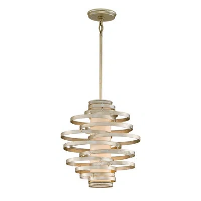 Corbett Lighting Vertigo 4 - Light Unique / Statement Geometric Chandelier In Modern Silver