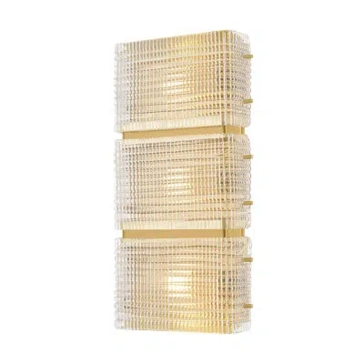 Corbett Lighting Whitfield Chandelier In Antique Brass;clear,transparent Glass