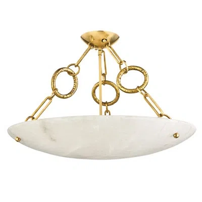 Corbett Lighting Yadira Semi Flush In Brass