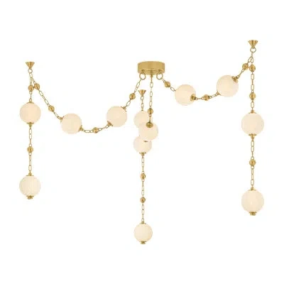 Corbett Lighting Zircon Bath And Vanity In Antique Brass