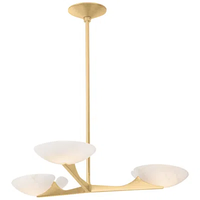 Corbett Malachite Chandelier 36.25 Inch In Vintage Gold Leaf