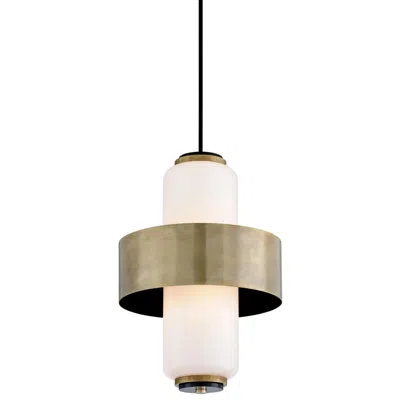 Corbett Melrose 18" Wide Vintage Brass Pendant Light