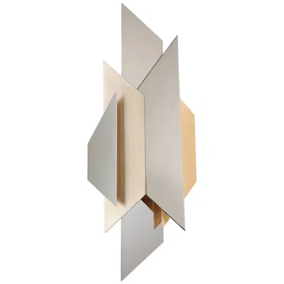 Corbett Modernist 30" High Polished Steel Wall Sconce