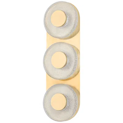 Corbett Pearl 6in. Vintage Brass 3 Lt. Sconce