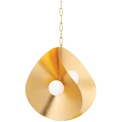 Corbett Peony 23 1/2" Wide Gold Leaf 4-light Pendant