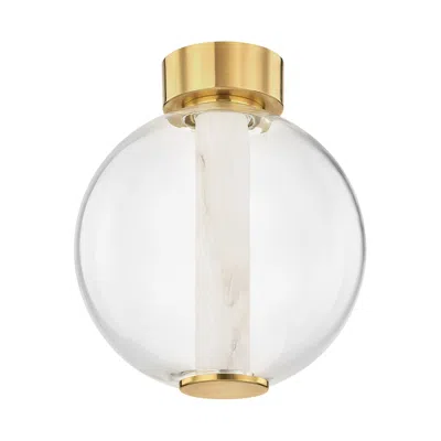Corbett Pietra Vintage Brass 1 Light Flush Mount