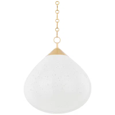 Corbett Semilla 18in. Vintage Brass 1 Lt. Pendant