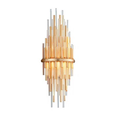 Corbett Theory 22" High Gold Leaf Led Wall Sconce