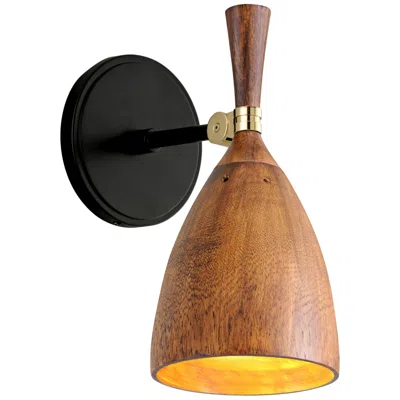 Corbett Utopia 11 3/4" High Acacia Shade Led Wall Sconce