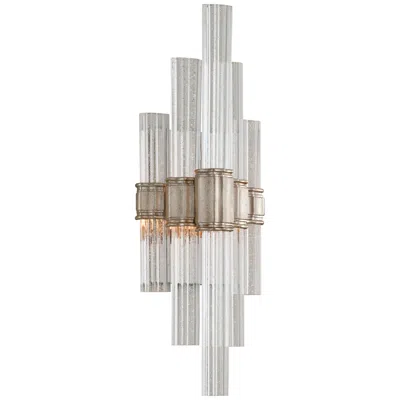 Corbett Voila 20" High Modern Silver Leaf Led Wall Sconce