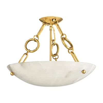 Corbett Yadira Vintage Brass 4 Light Semi- Flush