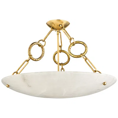 Corbett Yadira Vintage Brass 6 Light Semi-flush