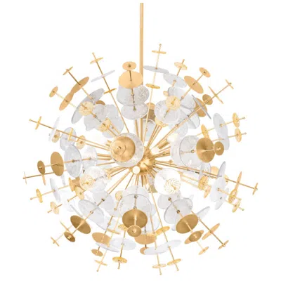 Corbett -standard Gleason 40.5 In. Vintage Gold Leaf Chandelier