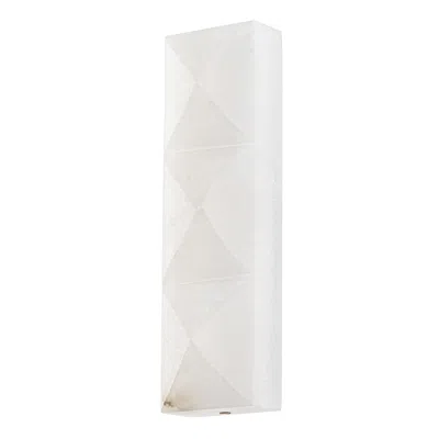 Corbett -standard Gypsum 5 In. Vintage Brass Wall Sconce
