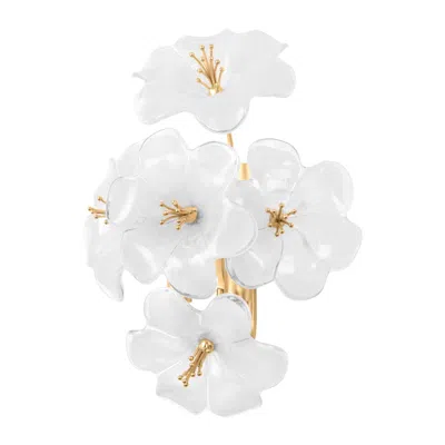 Corbett -standard Hygea 11.5 In. Gold Leaf Wall Sconce
