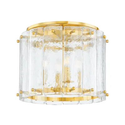 Corbett -standard Rio 16.75 In. Vintage Polished Brass Flush Mount