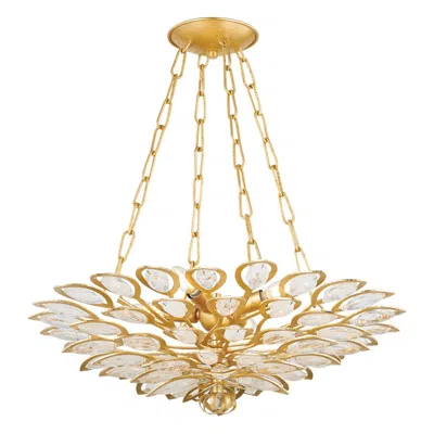 Corbett -standard Vittoria 24 In. Gold Leaf Chandelier