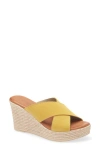 Cordani Braylin Espadrille Wedge Sandal In Mango Suede