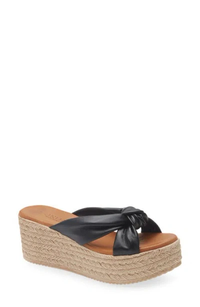 Cordani Brenda Platform Espadrille Sandal In Black