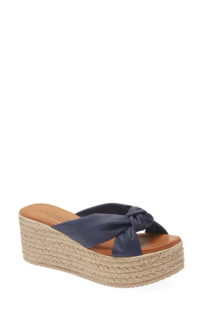 Cordani Brenda Platform Espadrille Sandal In Blue