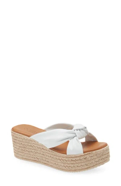 Cordani Brenda Platform Espadrille Sandal In White