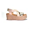 Cordani Brently Espadrille Platform Wedge Sandal In Multi