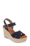 CORDANI BRITTANY ANKLE STRAP ESPADRILLE PLATFORM WEDGE SANDAL