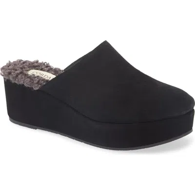 Cordani Camryn Platform Wedge Mule In Black