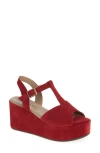 Cordani Jaycee Platform Sandal In Red