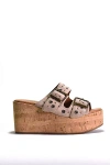 Cordani Jayne Cork-bottom Heels In Beige