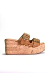 Cordani Jayne Cork-bottom Heels In Brown
