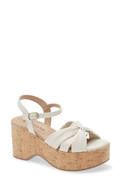Cordani Jeffy Cork Platform Sandal In White