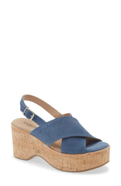 Cordani Jovi Slingback Platform Sandal In Blue