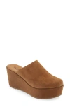 Cordani Jules Platform Mule In Clove Suede