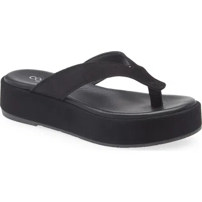 Cordani Kendra Platform Flip Flop In Black