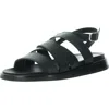 Cordani Krissy Womens Strappy Leather Gladiator Sandals In Black