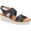 Cordani Margo Wedge Sandal In Black